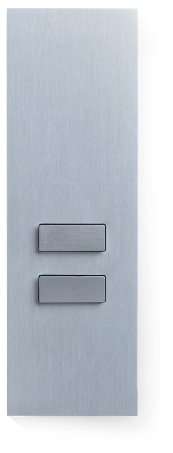 PLH SLIM plate in brushed steel